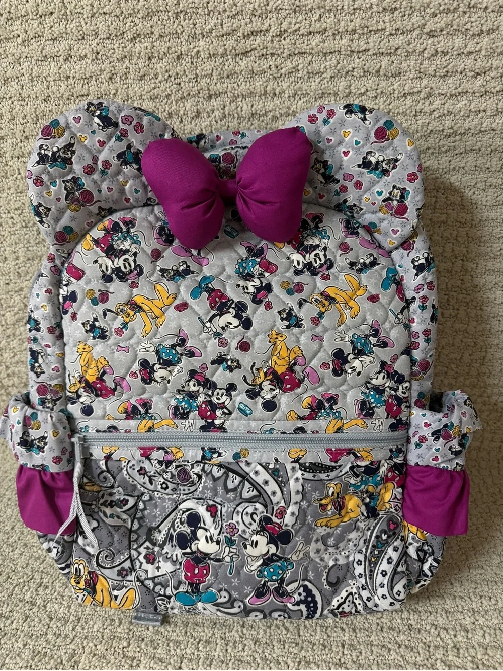 Vera Bradley Disney Limited Edition Mickey Mouse Piccadilly Paisley Backpack